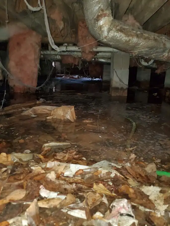 Crawl space flood assessment for Commercial Water Damage Restoration in Owensboro
